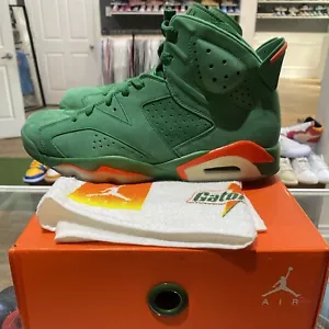 Gently Used Air Jordan 6 Retro Gatorade Green Suede Men’s US Size 10.5 - Picture 1 of 9