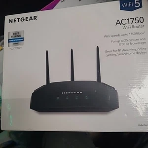 Netgear AC1750 Smart WiFi Router - 802.11 AC Dual Band Gigabit - Black - Picture 1 of 6