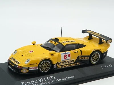 Porsche 911 GT1 British GT Championship 1999  #6  1:43 MINICHAMPS 400 996608 - Immagine 1 di 4