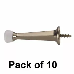 Cast Zinc Commercial Door Stop 3" Satin Nickel, (Pack of 10) - Bild 1 von 1