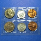 1961 P&D CENT NICKEL DIME ~ UNCIRCULATED IN CELLO ~ LOT OF 6 COINS ~ LOT A751