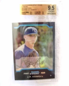 JP Howell RC 2004 Bowman Draft Picks Chrome Refractor Rookie BGS9.5!Royals P RC - Picture 1 of 1