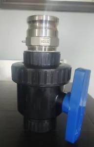 Norwesco Schwerlast 3" Landwirtschaftliches Kugelhahnventil mit Dixon Adapter Absperrventil - Bild 1 von 9