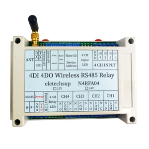 4DI-DO 433M Wireless 4CH RS485 Bus Relais Modul für SPS Industrieanlagen - Bild 1 von 15