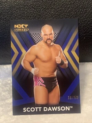 2017 TOPPS WWE NXT CALLED UP SCOTT DAWSON #48 BLUE PARALLEL SP#/50 NXT - Image 1 of 3
