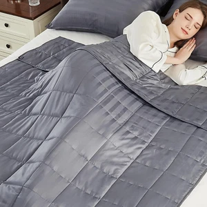 Weighted Blanket(60"X80" Queen Size 12Lbs,Grey),Ultra Soft and Cozy Cooling Weig - Picture 1 of 7