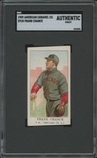 1909 E91-B FRANK CHANCE NNO EX AMERICAN CARAMEL SGC A BASEBALL CHICAGO CUBS