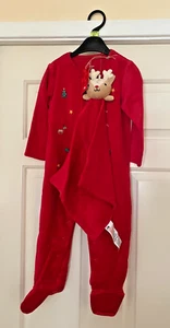 Mothercare Festive Christmas Red All-in-One Play Suit & Comforter - 12-18 months - Picture 1 of 10