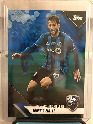 2019 Topps MLS #127 Ignacio Piatti Blue Parallel /99 Montreal Impact - Image 1 of 4