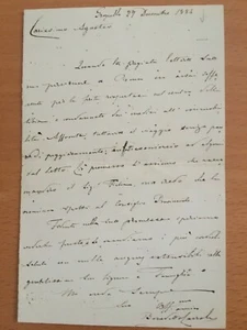 Lettera autografa di Benedetto Cairoli - Picture 1 of 1