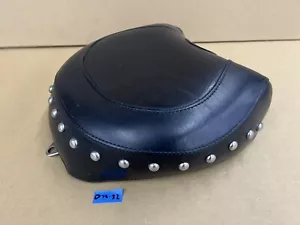 Genuine Mustang Studded Wide Pillion Seat 79347 Harley FXD 06-17 - Picture 1 of 11
