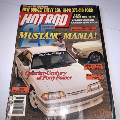 Hot Rod Magazine March 1989 Vol 42 #3 A Quarter-Century of Pony Power - Image 1 of 4