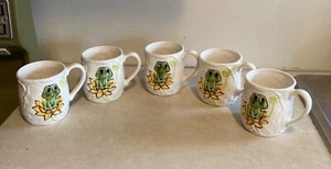 5 Vintage 1978 Sears Roebuck NEIL THE FROG Handled Coffee Hot Chocolate Mugs - Picture 1 of 5