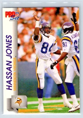 1992 Pro Set Series 2 - Hassan Jones - Minnesota Vikings - Base - #567 - Image 1 of 2