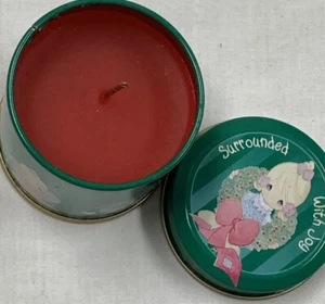 1997 Precious Moments Mini Candle In Tin Surrounded With Joy - Picture 1 of 4