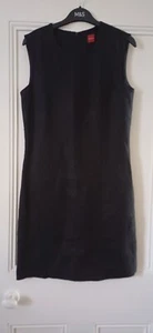  Black Linen Dress Size 10 - Picture 1 of 5