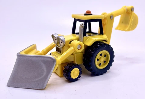 Bob The Builder Scoop Digger Plow Diecast 2004 Vehicle Figure Learning Curve 4” Cover