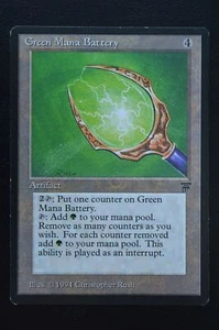 Magic The Gathering MTG GREEN MANA BATTERY Legends LP Lightly Played - Picture 1 of 2