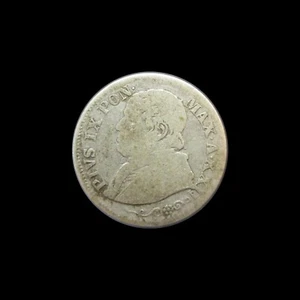 ITALIEN PÄPSTLICHE STAATEN 10 SOLDI 1867 R PIUS IX SILBER KM 1376 #277# - Bild 1 von 2