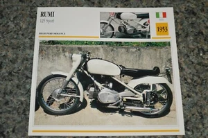 1953 RUMI 125 SPORT INFO SPEC SHEET PICTURE FEATURE PRINT 53★★ - Picture 1 of 1