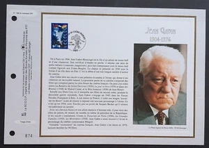 Feuillet CEF 1er jour 1399 1998 Jean Gabin Acteur Cinéma Français - Picture 1 of 1
