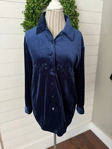 Blast Damen Saphirblau Coctail Party Langarm Top Größe PM Neu mit Etikett (A1) - Bild 1 von 11