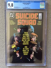 Suicide Squad 1 cgc 9.8 (1987) White Pages 1st Series