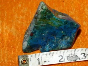 Pretty BLUE CHRYSOCOLLA PERUVIAN CHUNK 150 Grams Silica Lapidary Peru Rough - Picture 1 of 4