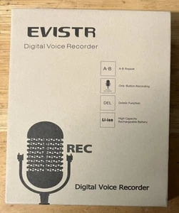 Evistr Digital Voice/Audio Recorder 16GB Open Boxed Complete - Picture 1 of 3