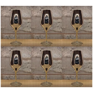 6 x Moet & Chandon CHAMPAGNERGLAS GOLD mit Logo und Schriftzug - Bild 1 von 5
