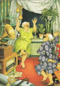 Postkarte: Inge Löök - Frauen tanzen / Nr. 17 - Picture 1 of 1