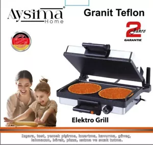 Multigrill Kontaktgrill Toast Grill Lahmacun Makinesi Elektrogrill Granit Pfanne - Bild 1 von 2