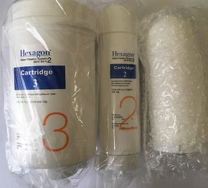 NEW Three Filters Replacement cartridge for Hexagon Alkaline Hydrogen System 2.v - Picture 1 of 3