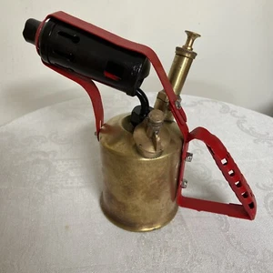 Vintage Brass Iron Blow Torch Welding Tool Buflam Chas. Twig & Co Birmingham UK - Picture 1 of 8