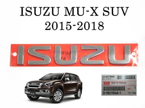 Genuine Chrome ISUZU Rear Logo Emblem Badge For Isuzu Mu-x MUX Suv 2015 - 2019 - Picture 1 of 5