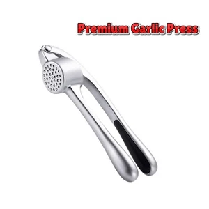 Garlic Press Crusher Mincer Rustproof Ergonomic Handle Dishwasher Safe Kitchen - Picture 1 of 7