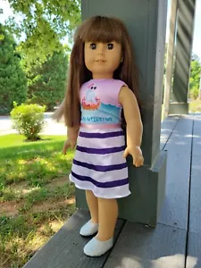 American Girl Doll Brown Eyes Brown Hair 2008 18" so Chic so Pretty - Picture 1 of 12