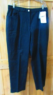 Pantalones negros para mujer de Stonebridge, nuevos con etiquetas, talla 18W, elásticos ocultos de fácil ajuste Foto 1 de 4