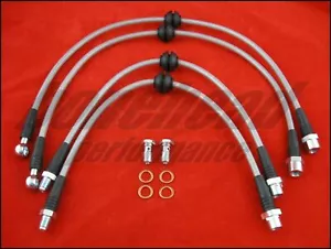 Techna-Fit Stainless Steel Braided Brake Lines 2007-2013 Mini Cooper JCW (Works) - Picture 1 of 5