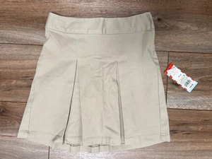 Girls Size 8 School Uniform Skirt Pleated Sourdough Beige Cat & Jack - Picture 1 of 9