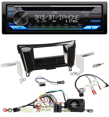 JVC Bluetooth Lenkrad USB DAB CD Autoradio für Nissan X-Trail Qashqai 2014-2017 - Bild 1 von 4