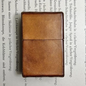 Zippo Lighter 25 Rare New TOKIHO leather yellow - Picture 1 of 11