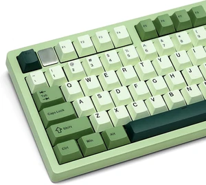 Womier Matcha PBT Keycaps, Cherry Profile Keycaps 75 Percent,Double Shot Keyboa - Picture 1 of 13