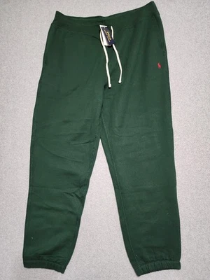 New Polo Ralph Lauren Men’s Big & Tall Green RL Fleece Sweatpants Pants LT $138 - Image 1 of 4