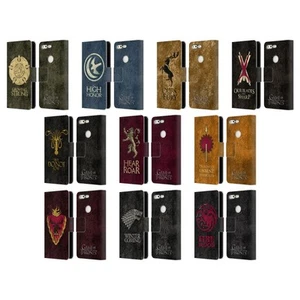 OFFICIAL HBO GAME OF THRONES DARK SIGILS LEATHER BOOK CASE FOR GOOGLE PHONES - Picture 1 of 16