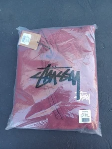 Stussy Basic Pullover Kapuze Oxblood XXL ungeöffnet neu #0661 - Bild 1 von 3
