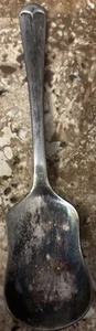Vintage 5” Sugar Spoon Shovel Nuts Candies Silver Plate Sheffield England unique - Picture 1 of 9
