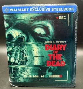 DIARY OF THE DEAD (ROMERO) - WALMART EXCLUSIVE BLURAY STEELBOOK *NEW & SEALED!* - Picture 1 of 16