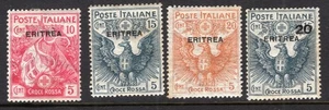 ERITREA / ITALIAN OCCUP 1916 / Sassone # 41 / 44 MINT MH COMPLETE SET - Picture 1 of 3