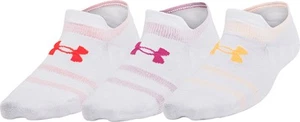 Under Armour Essentials 3 Pack Ultra Low Tab Socks White Arch Support Gym Mens - Picture 1 of 4